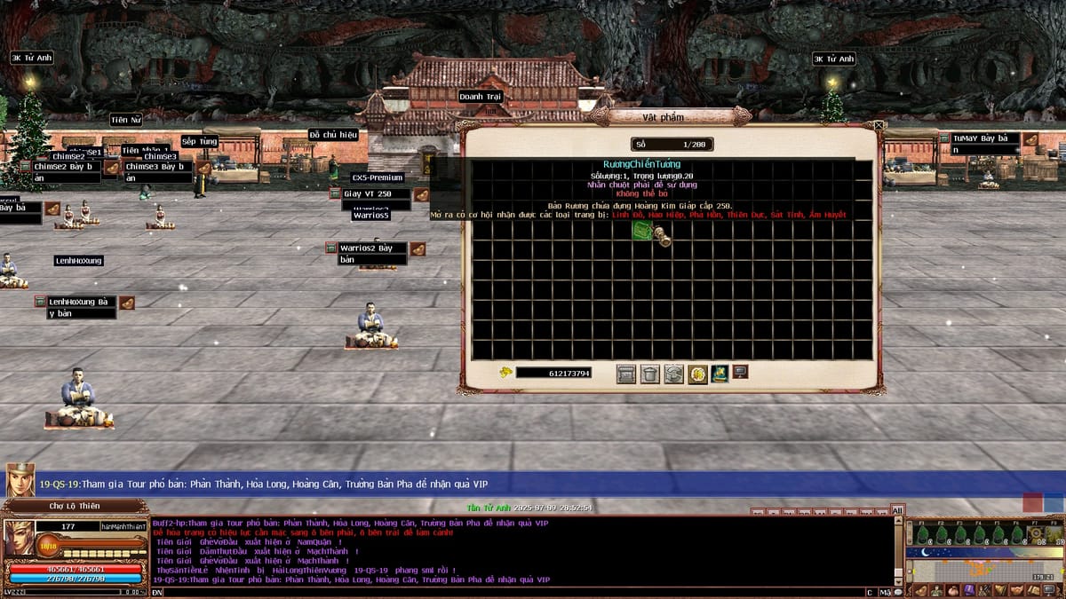 Trang bị Hoàng Kim Giáp cấp 250