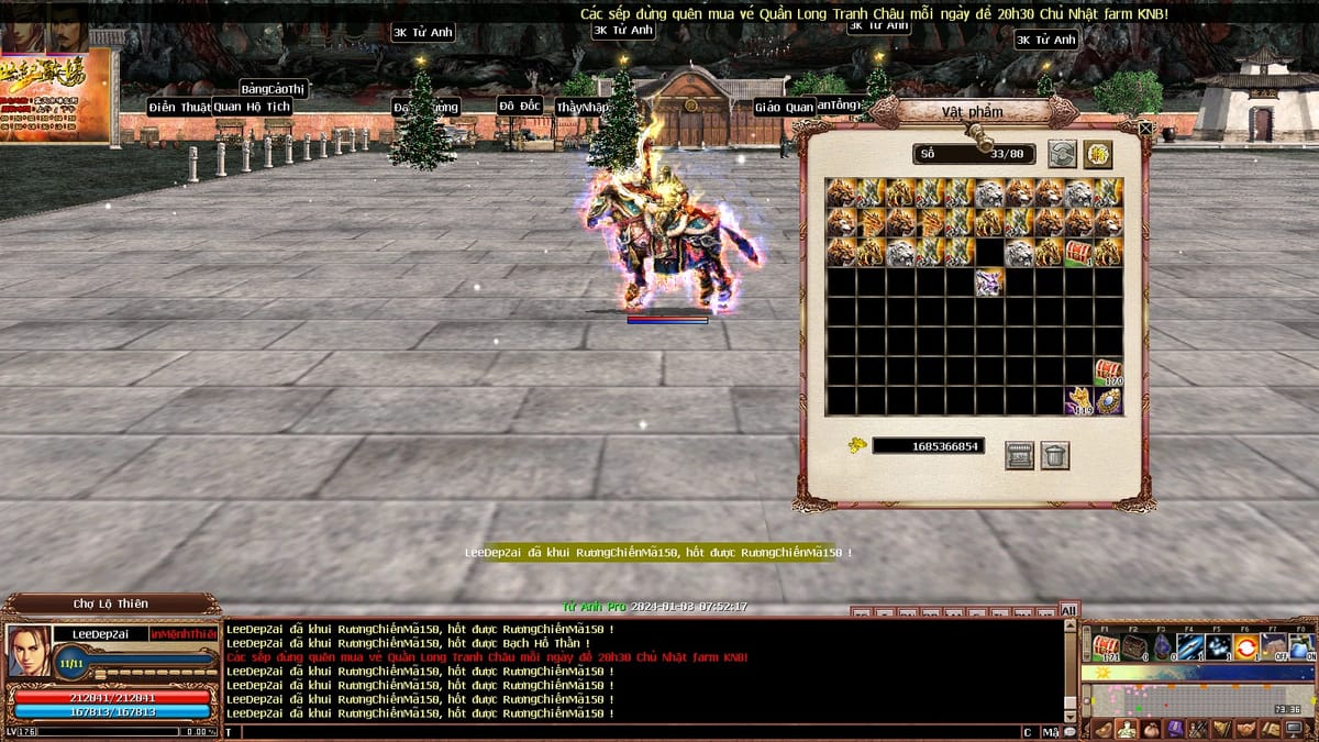 Danh sách Chiến Mã cấp 150